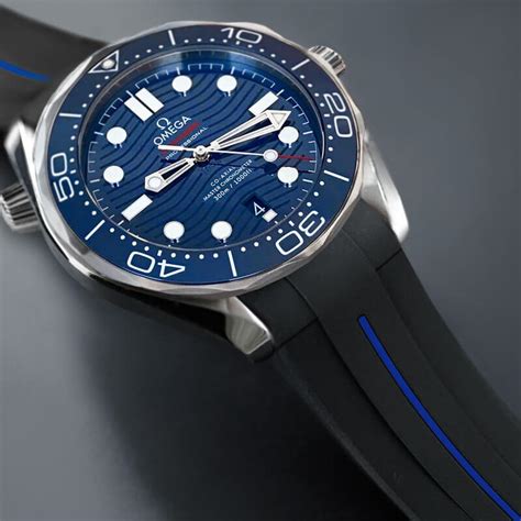 omega seamaster 300 strap size|omega seamaster 300 silicone strap.